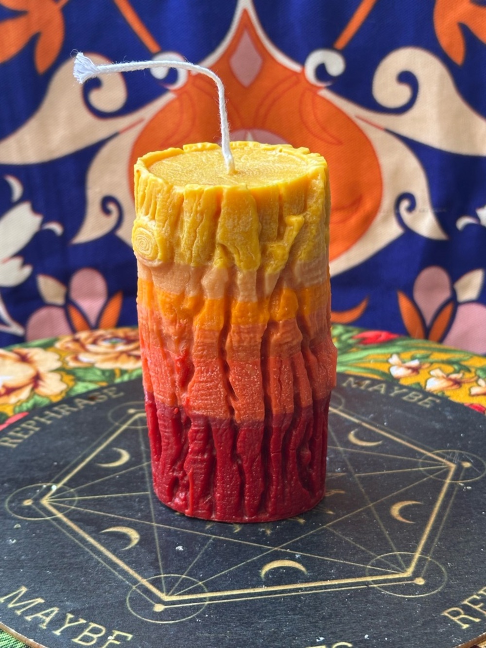 Autumn Drip Pillar Candle